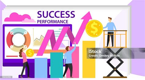 Success And Motivation Business Team Success Flat Poster Ambition As