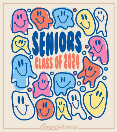 1863 Senior Class Shirt Melty Smiley | High School Shirts