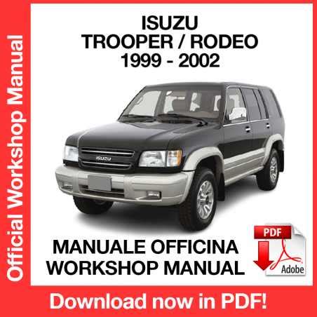 Workshop Manual Isuzu Trooper Rodeo 1999 2002 EN