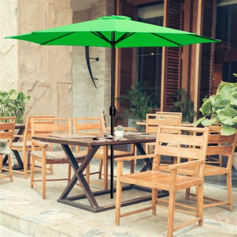 9Ft Patio Umbrella Outdoor Garden Market Table Patio Umbrella Easy ...