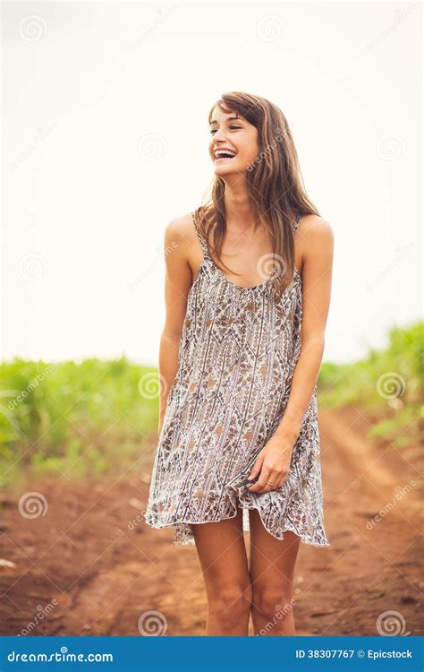 Beautiful Portrait Of A Carefree Happy Girl Stock Image Image Of Head