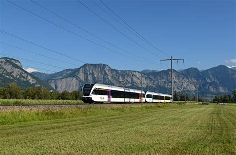 Rabe Der Thurbo Zwischen Landquart Und Maienfeld