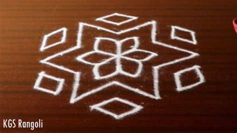 Simple Easy Kolam With Dots Daily Rangoli Kolam For Beginners