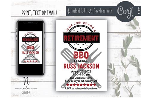 Retirement Invitation Template, Retirement Party Invitation Download ...