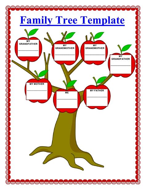 Blank Family Tree Template