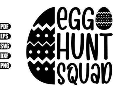 Egg Hunt Squad Svg Graphic By Creativekhadiza Creative Fabrica