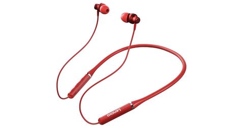 S Uchawki Lenovo He Bezprzewodowe Bluetooth Douszne Czerwone