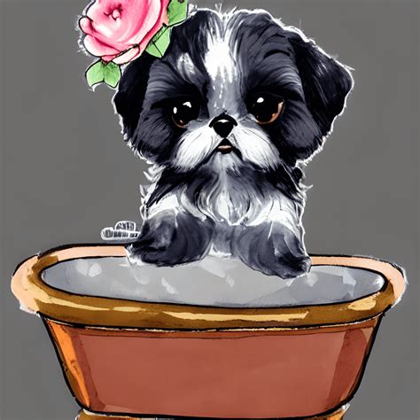 Ultra High Definition Shih Tzu Puppy Creative Fabrica