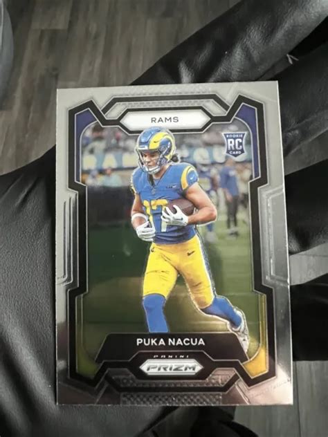 Panini Prizm Argent Puka Nacua Rc Recrue Los Angeles Rams Sr Eur