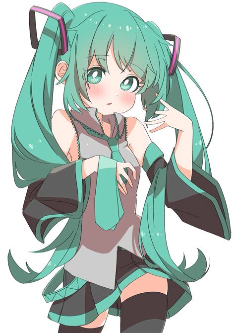 初音ミク 「夏休みはフォロワーさんが増える 今月描いた絵を晒そう 増えて 」うるちのイラスト