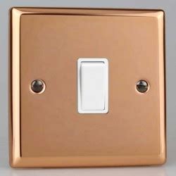 Varilight Urban Polished Copper 2 Gang 13A DP Switched Socket With