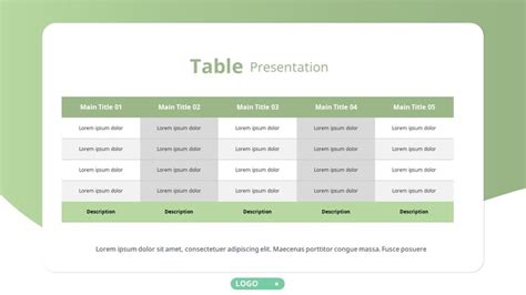 Ppt 표 디자인 템플릿 깔끔한 도표 모음 다운로드