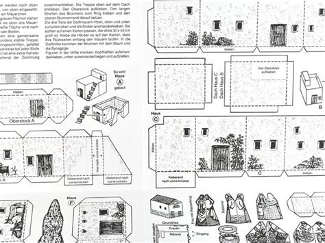 Haus Zur Zeit Jesu Bastelbogen Basteln Mit Der Bibel Christliches