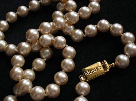 Vintage Monet Pearl Necklace By Blueangeljewellery On Etsy