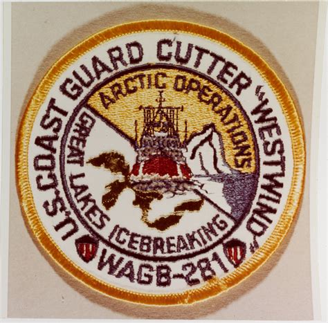 Nh 88198 Kn Insignia U S Coast Guard Cutter Westwind Wagb 281