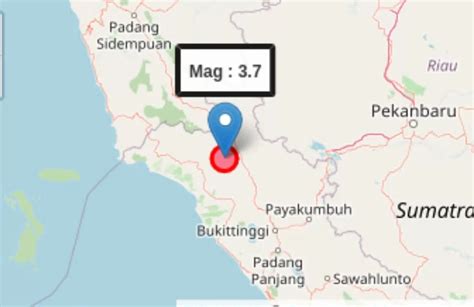 Gempa Dangkal Guncang Pasaman Barat BMKG Akibat Aktivitas Sesar