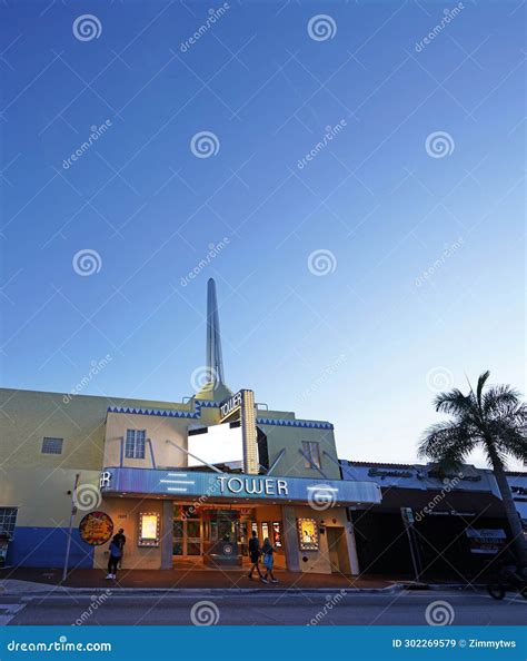 Miami, FL - USA - 11-30-2023: the Historic Tower Theater on Calle Ocho