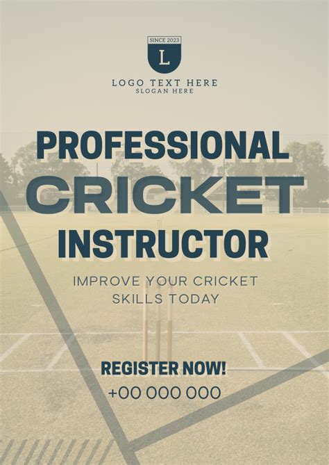 Professional Cricket Coach Letterhead Brandcrowd Letterhead Maker