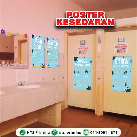 KPS B KELENGKAPAN PEMBUKAAN SEKOLAH COVID 19 BANNER BUNTING POSTER