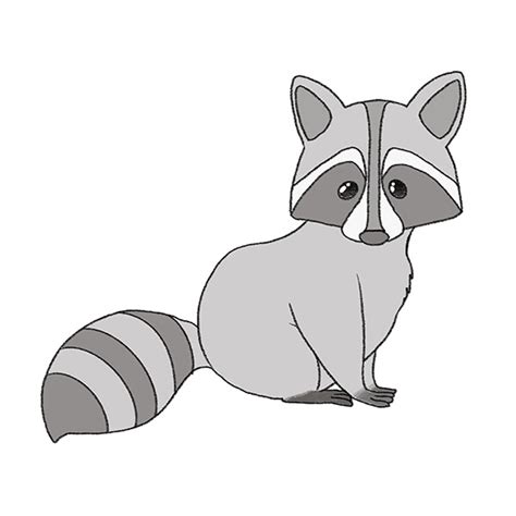 How To Draw An Easy Raccoon Easy Drawing Tutorial For Kids