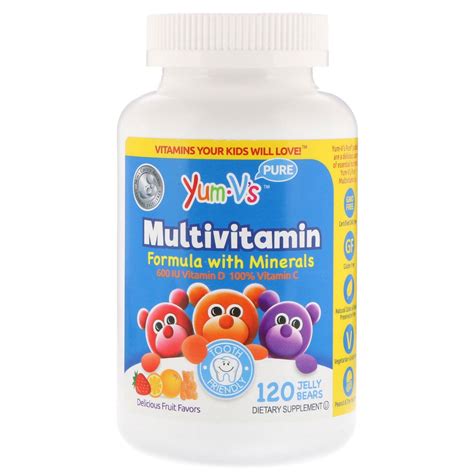 Yumv S Multivitamin Formula With Minerals Delicious Fruit Flavors