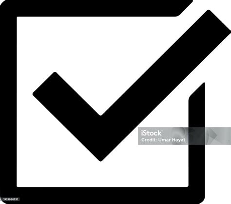 Check Mark Icon Tick Mark Symbol Simple Check Mark Quality Sign Icon