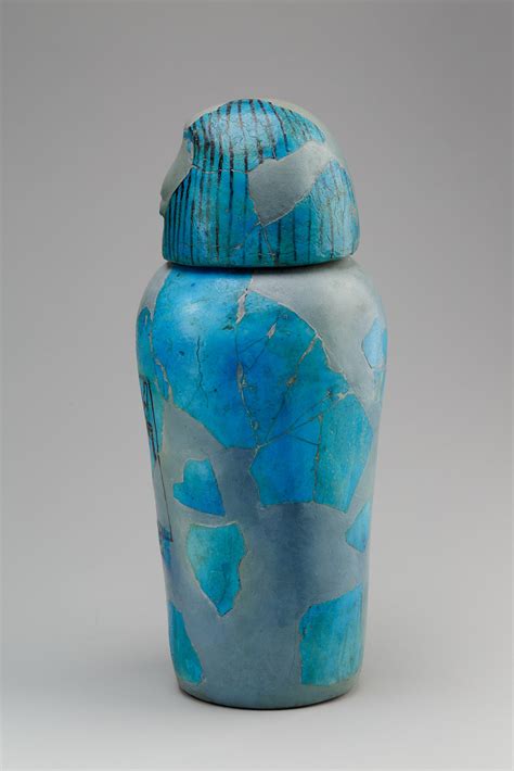 Canopic Jar With Human Headed Lid Imsety Late Period The