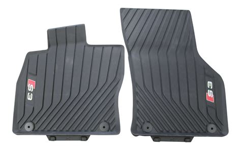 Original S3 Premium Gummi Fußmatten Matten SET für Audi A3 und S3 8V