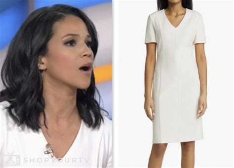 The Today Show May 2024 Laura Jarretts White V Neck Sheath Dress Shop Your Tv