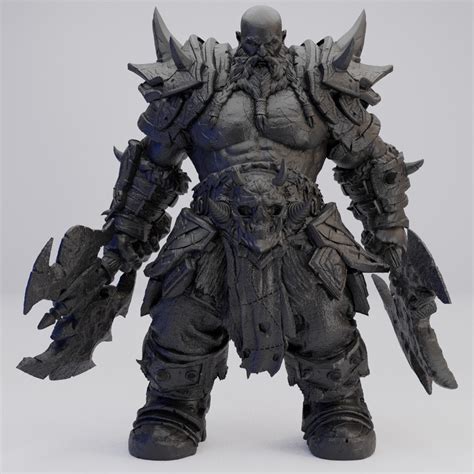 Hot Goblin イング ミニチュア 双斧バーバリアン ホットゴブリン