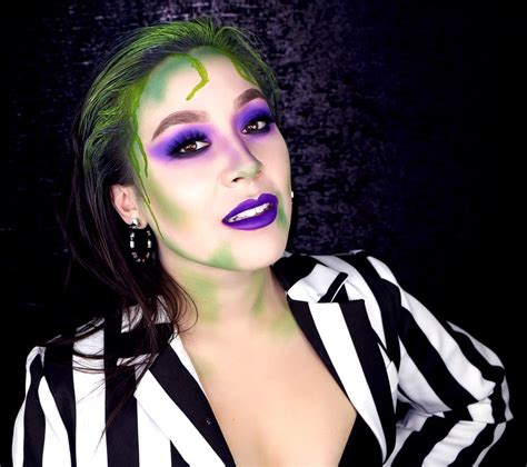 Beetlejuice Makeup for Halloween | Beetlejuice makeup, Halloween makeup looks, Makeup looks