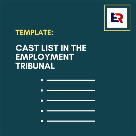 Cast List Template