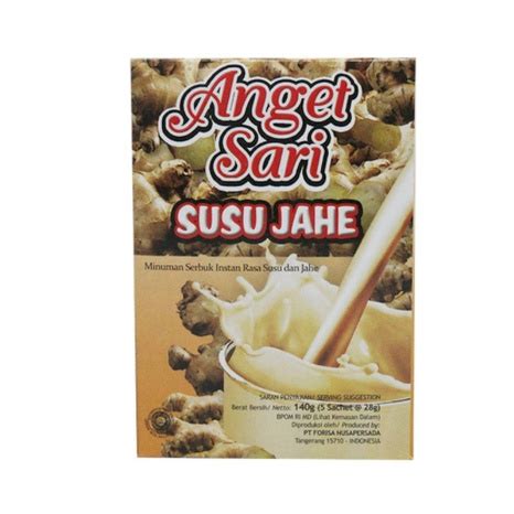 Jual Anget Sari Gram Wedang Jahe Susu Jeruk Nipis Gr Sachet