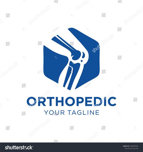 Orthopedic Health Bone Logo Design Stock Vector Royalty Free