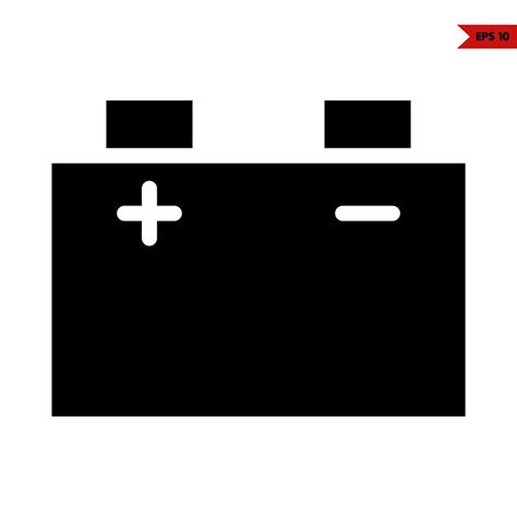 Battery Glyph Icon 20982780 Vector Art At Vecteezy