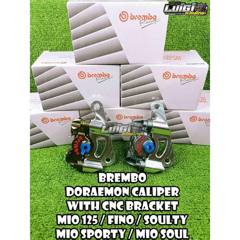 DORAEMON CALIPER WITH CNC BRACKET SET WAVE XRM RS 125 MIO SPORTY