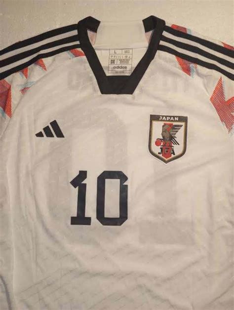 Takumi Minamino Japan World Cup Match Slim Away Long Sleeve Soccer