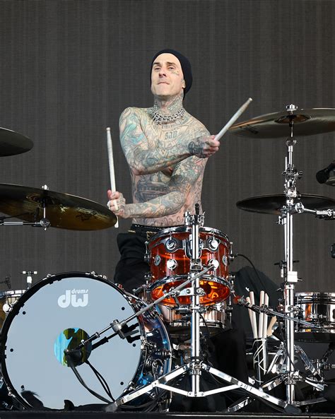 Travis Barker Fans Gasp As Rocker Shows Off Bone Under Bloody Gash On