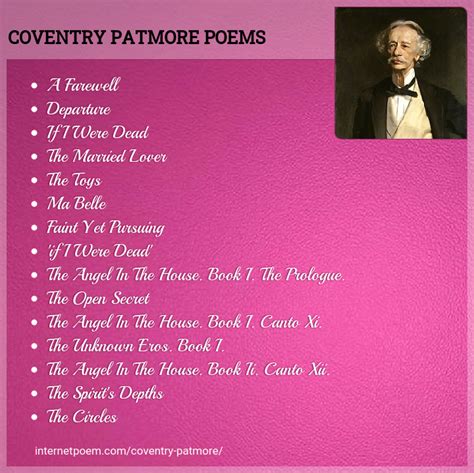 Love Poems Of Coventry Patmore P