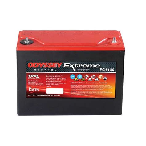 Batterie Au Plomb Odyssey Pc1100 Extrême Racing 40 45 Ah Démarrage