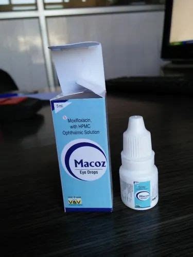 Allopathic Moxifloxacin Eye Drop Bottle Size 5 Ml Packaging Type