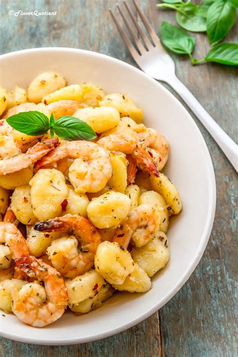 Gnocchi With Shrimps In Lemon Wine Sauce Flavor Quotient Recipe