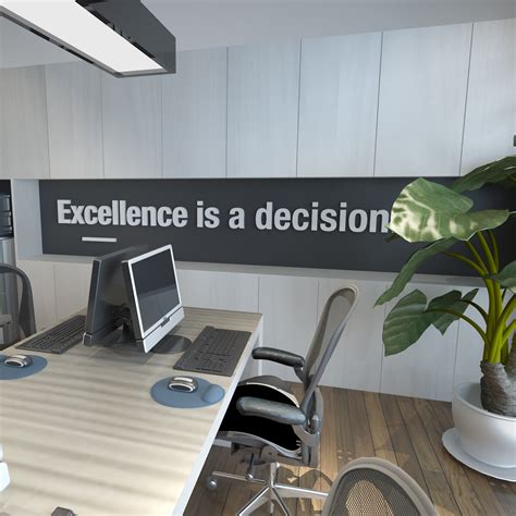 Vision Values Office Interior Design 3d Ph