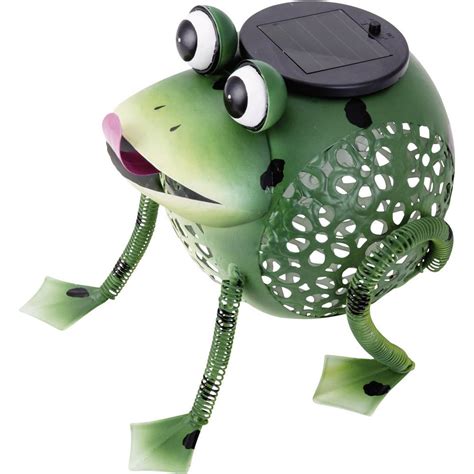 Solar Decorative Light Frog Led Green Heitronic Frog 35966 Multi