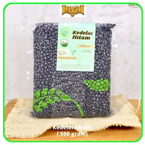 Jual Kacang Kedelai Hitam 500gr Lingkar Organik Loyalfresh Indonesia