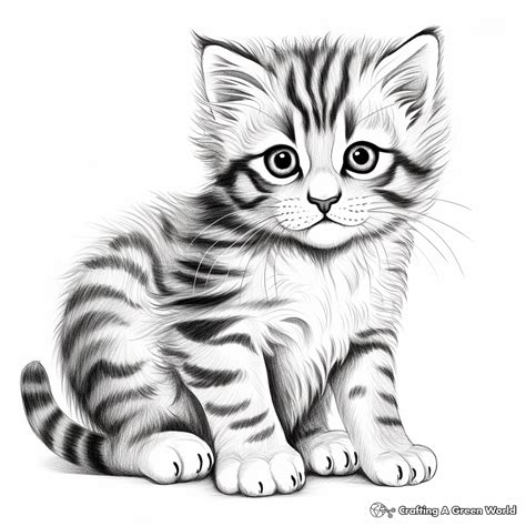 Baby Cat Coloring Pages Free Printable