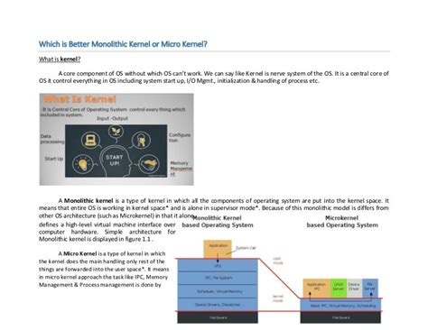 Monolithic Vs MicroKernel