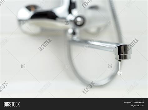 Faucet Drop Water Image And Photo Free Trial Bigstock