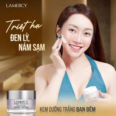 Kem dưỡng trắng da mặt ban đêm Lamercy Expert Whitening Night Cream