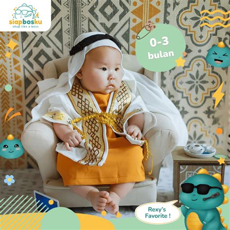 Jual Kostum Bayi Properti Foto Bayi Newborn Karakter Raja Arab King